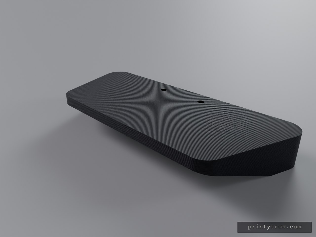 Traxxas Slash Wedge Front Bumper — 3D model generated and downloaded as STL from Printytron